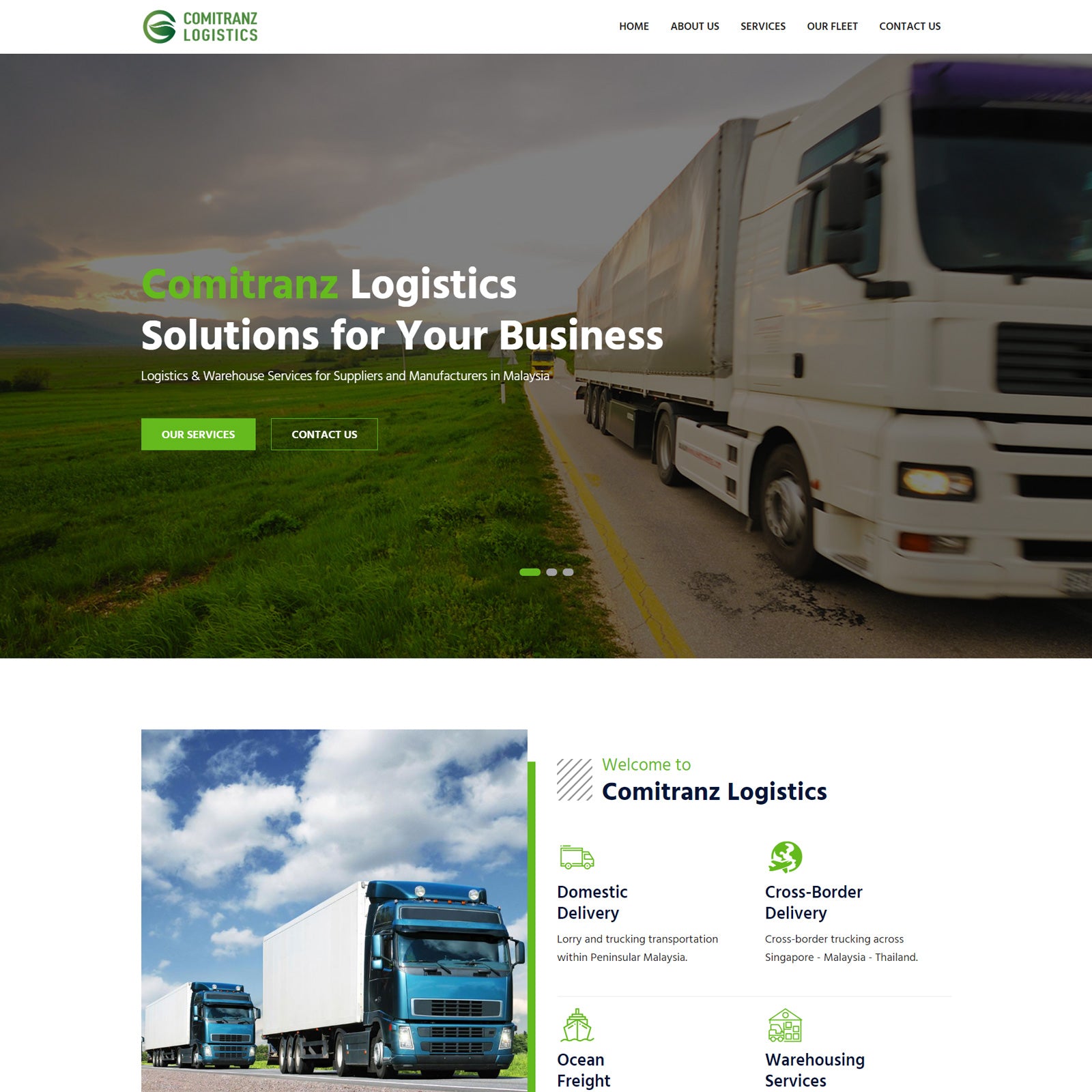 Comitranz Logistics - Website Development