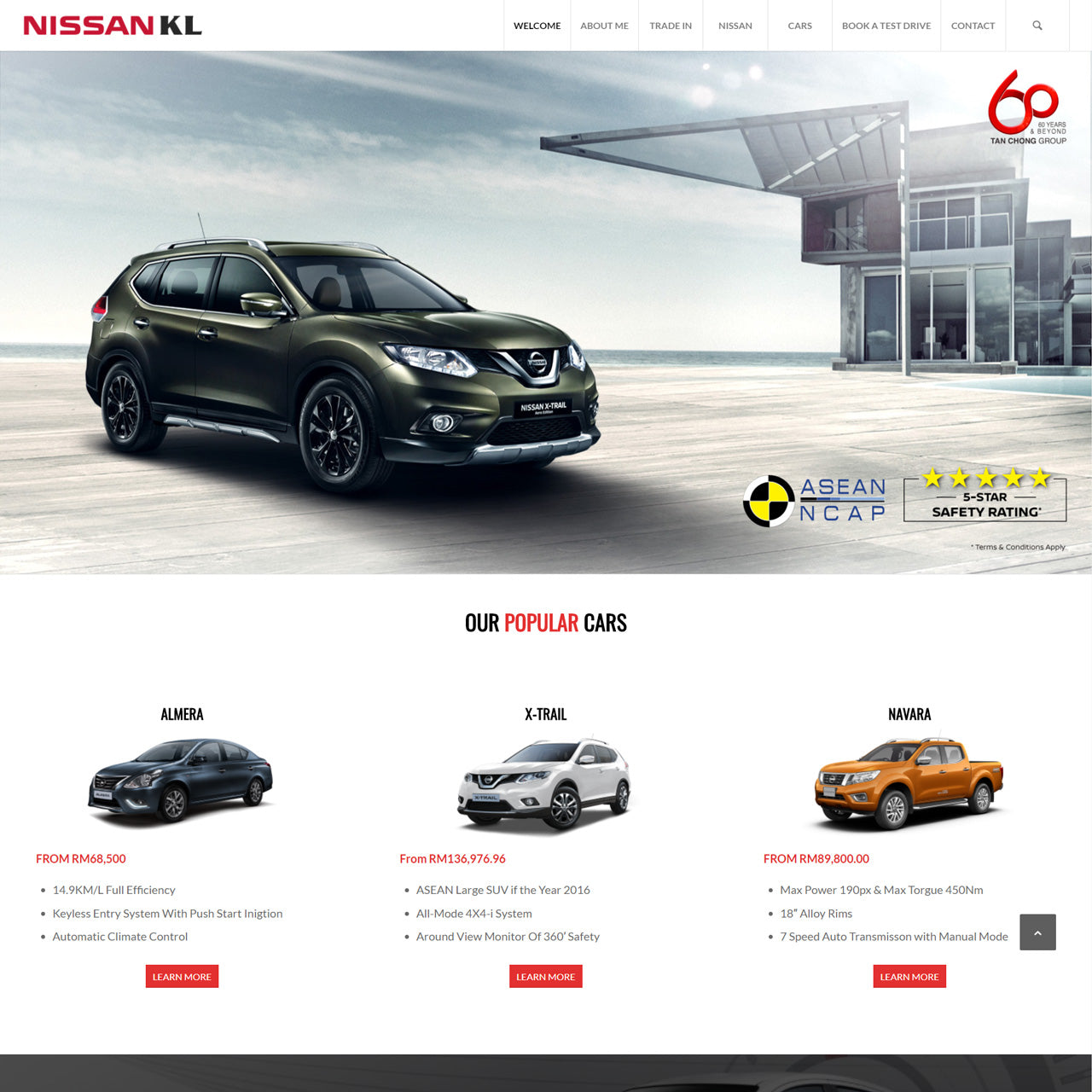 Nissan KL - Website Setup and Design